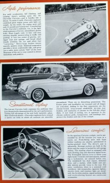 Chevrolet Corvette Modelprogram 1954 Carbrochure (9450)